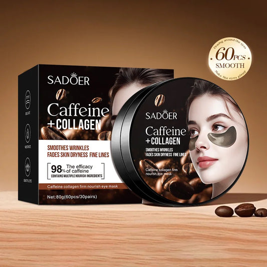 SADOER Caffeine Crystal Collagen Eye Mask Anti Dark Circles Ant