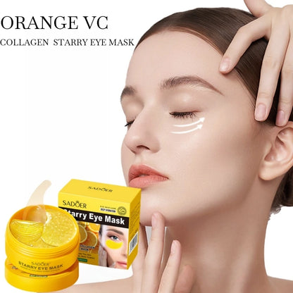 Orange Vitamin C Collagen Starry Sky Eye Mask 60 Pieces