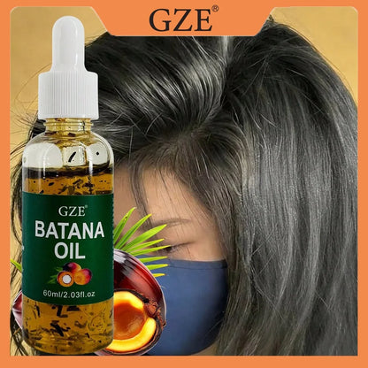 GZE Batana Oil for Stronger Hair - Eliminates Split Ends
