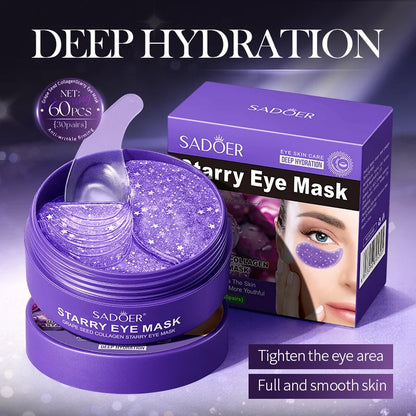 SADOER Grape Crystal Collagen Eye Mask Anti Dark Circles Under