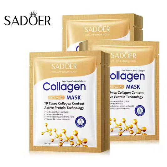 5/10/20/30pcs SADOER Collagen Face Mask Firming Moisturizing