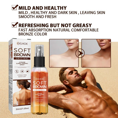 Self Tanning Spray Assist Natural Soft Antique Bronzer Wheat Skin