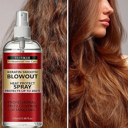YUITIKUE 100ml Keratin Heat Protect Spray, 450°F Blowout