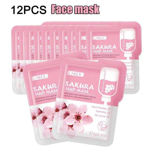 Sakura Mud Mask Brightening Hydrating Face Mask Luminous Skin
