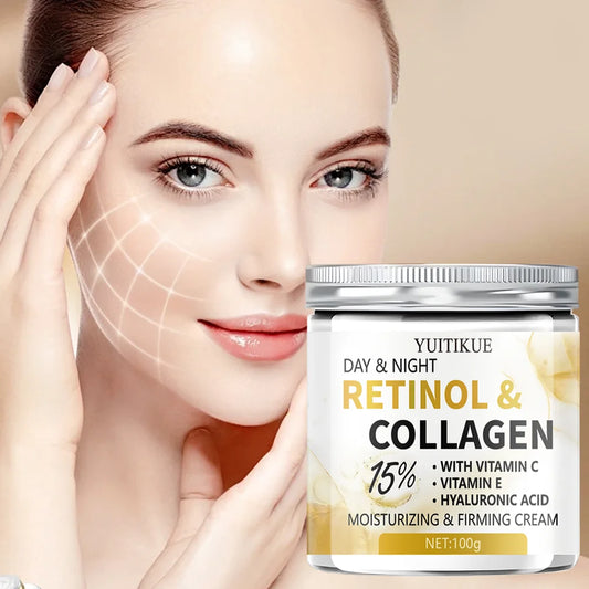 YUITIKUE 15% Retinol Collagen Day Night Cream 100g - Lift Firm