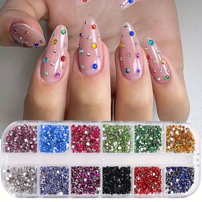 Shimmering Crystal Flatback Nail Rhinestones