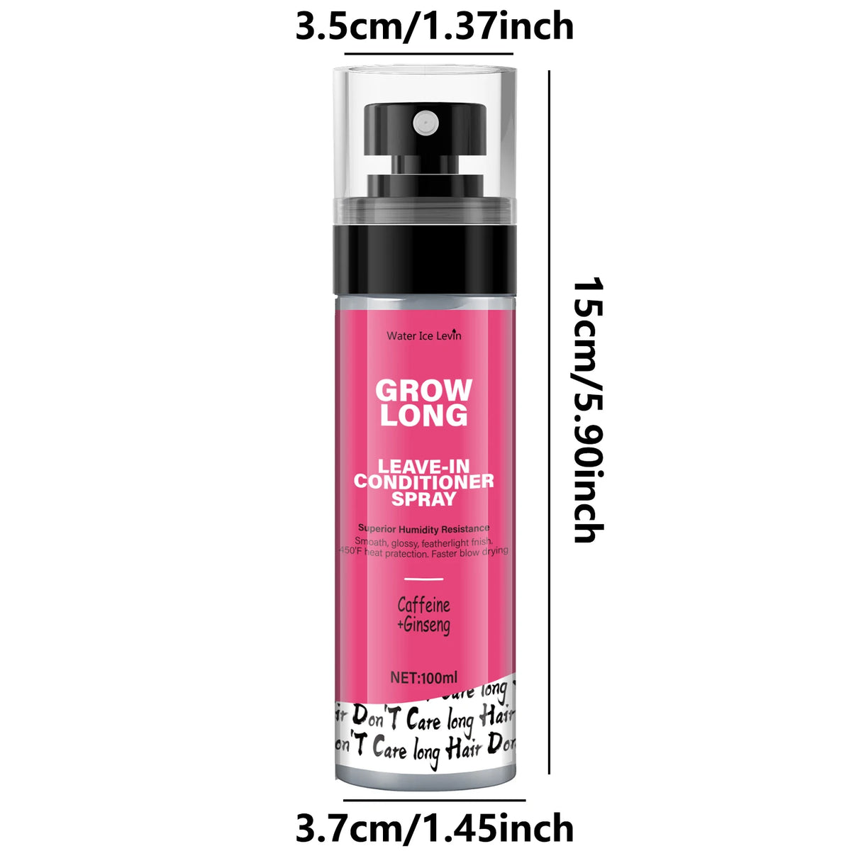 Ginseng Caffeine Leave In Conditioner Spray, Moisturizing Hair