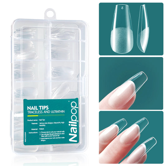 Gel X Nail Tips – Medium Short, 120 Pieces
