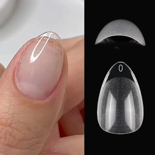 XXS Super Short Almond Soft Gel Nail Tips