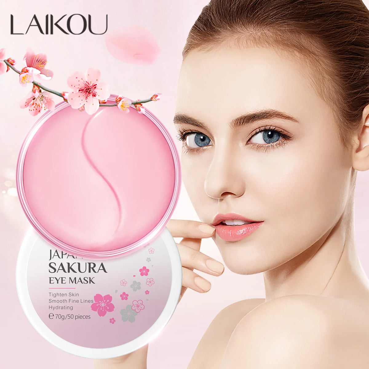 LAIKOU Sakura Essence Collagen Eye Mask Moisturizing Gel