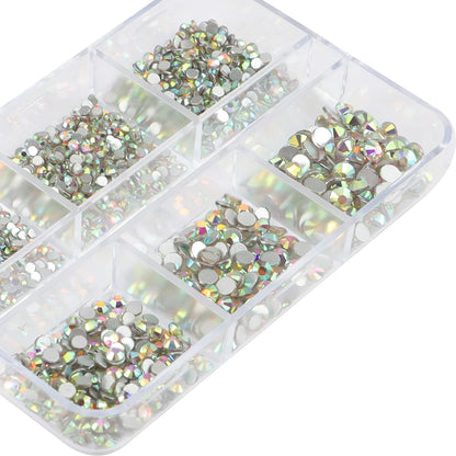 Multi-Size AB Crystal Nail Rhinestones