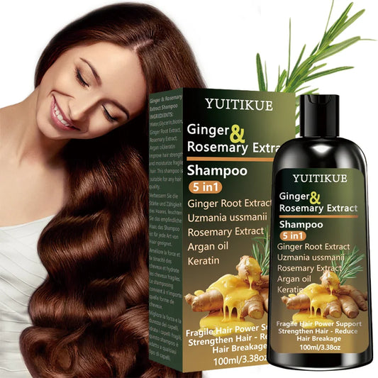 YUITIKUE Ginger Rosemary Extract Shampoo 5-in-1: Intensive