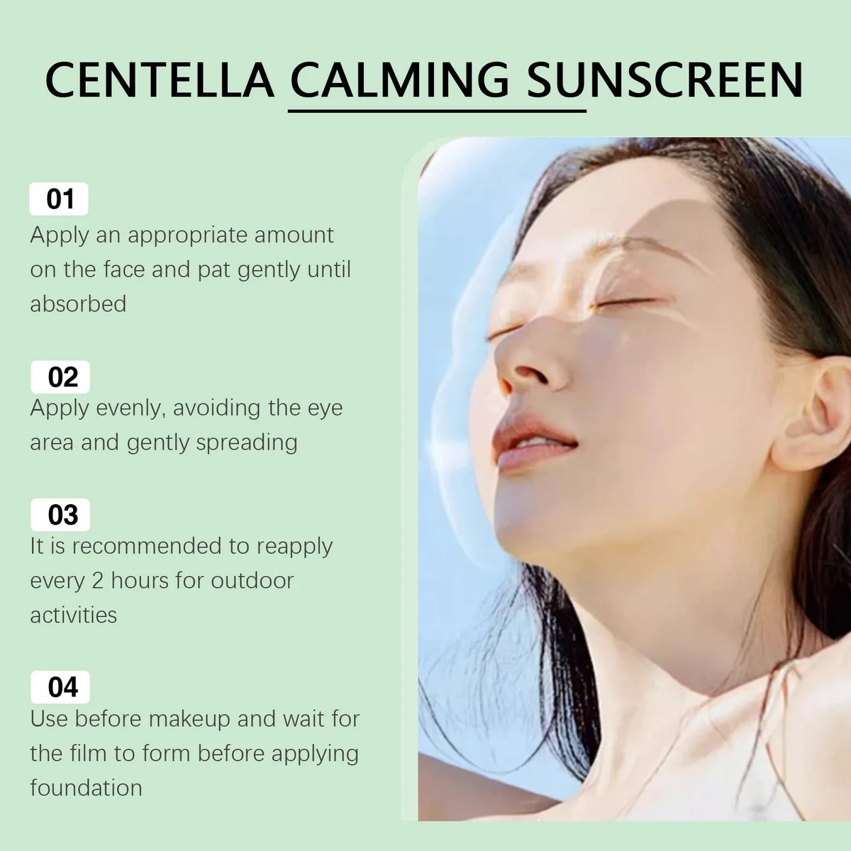 SPF 50 Facial Sunscreen Anti Sunlight Defense UV Rays Improve Dry