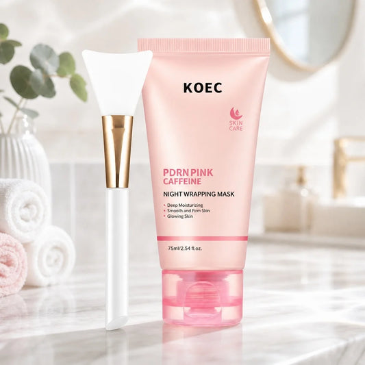 KOEC PDRN Pink Caffeine Overnight Face Mask Sleeping