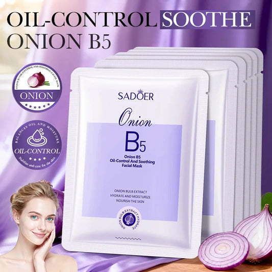 SADOER Onion B5 Facial Masks Oil-Control Soothing Hydrating