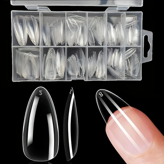 Long Transparent Soft Gel Nail Stickers