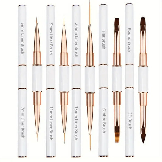 5-Piece Double-Ended Nail Art Brush Set