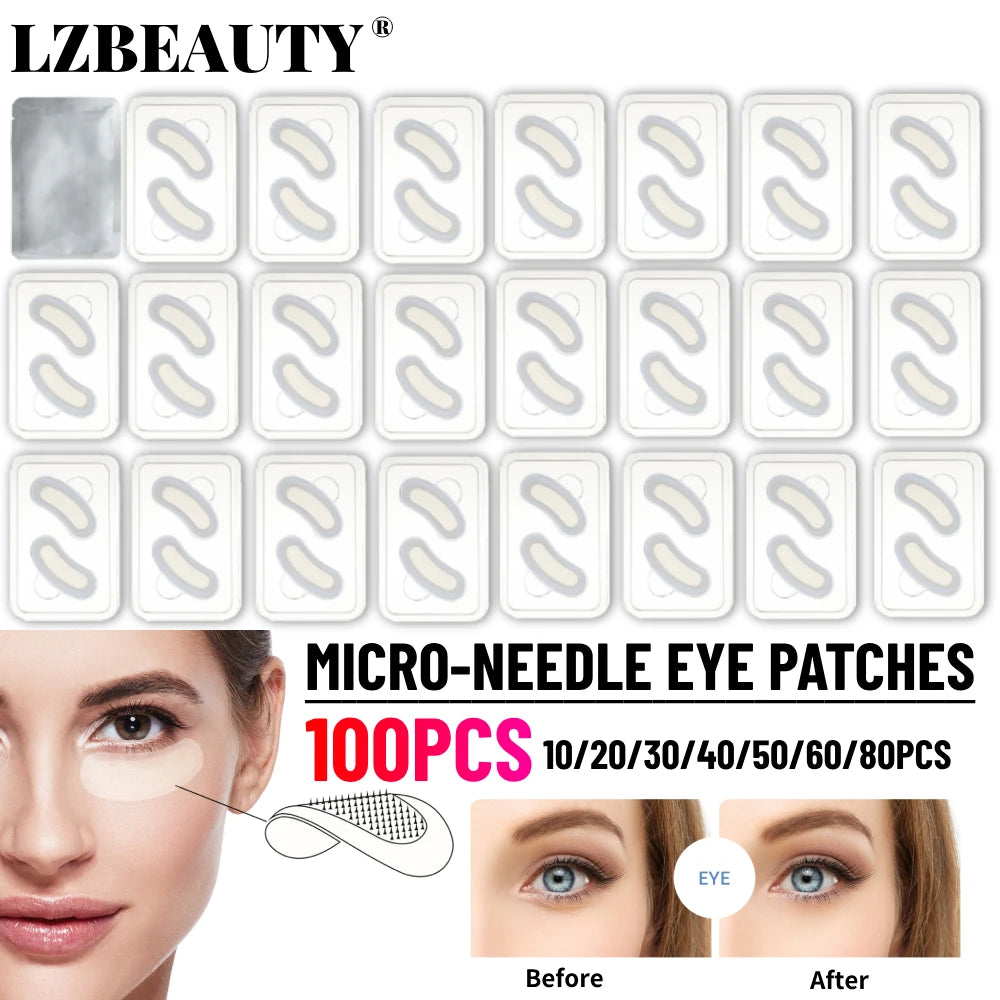 Korean Skin Care Hyaluronic Acid Microneedles Eye Patches