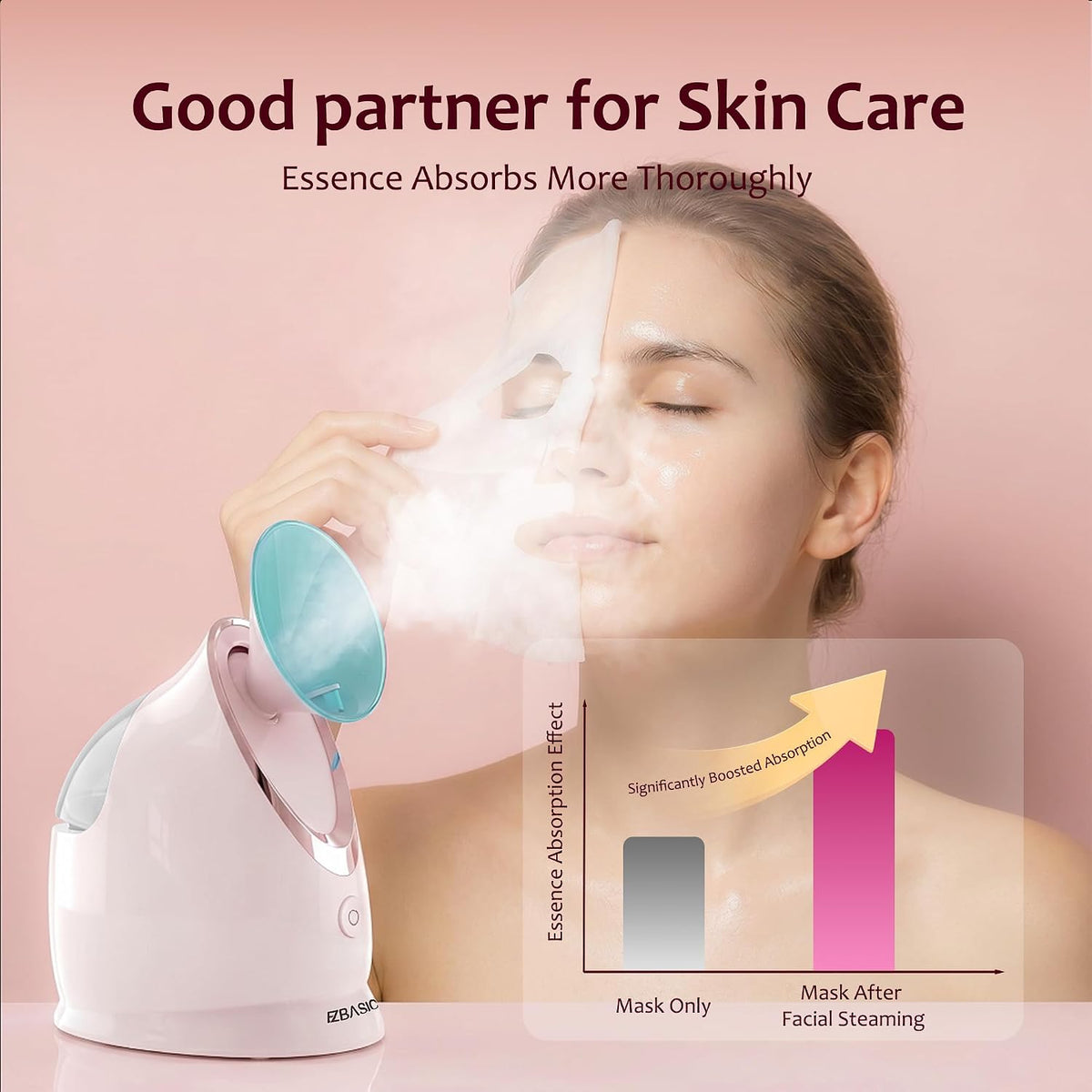 Hot Mist Facial Steamer for Home Spa Use