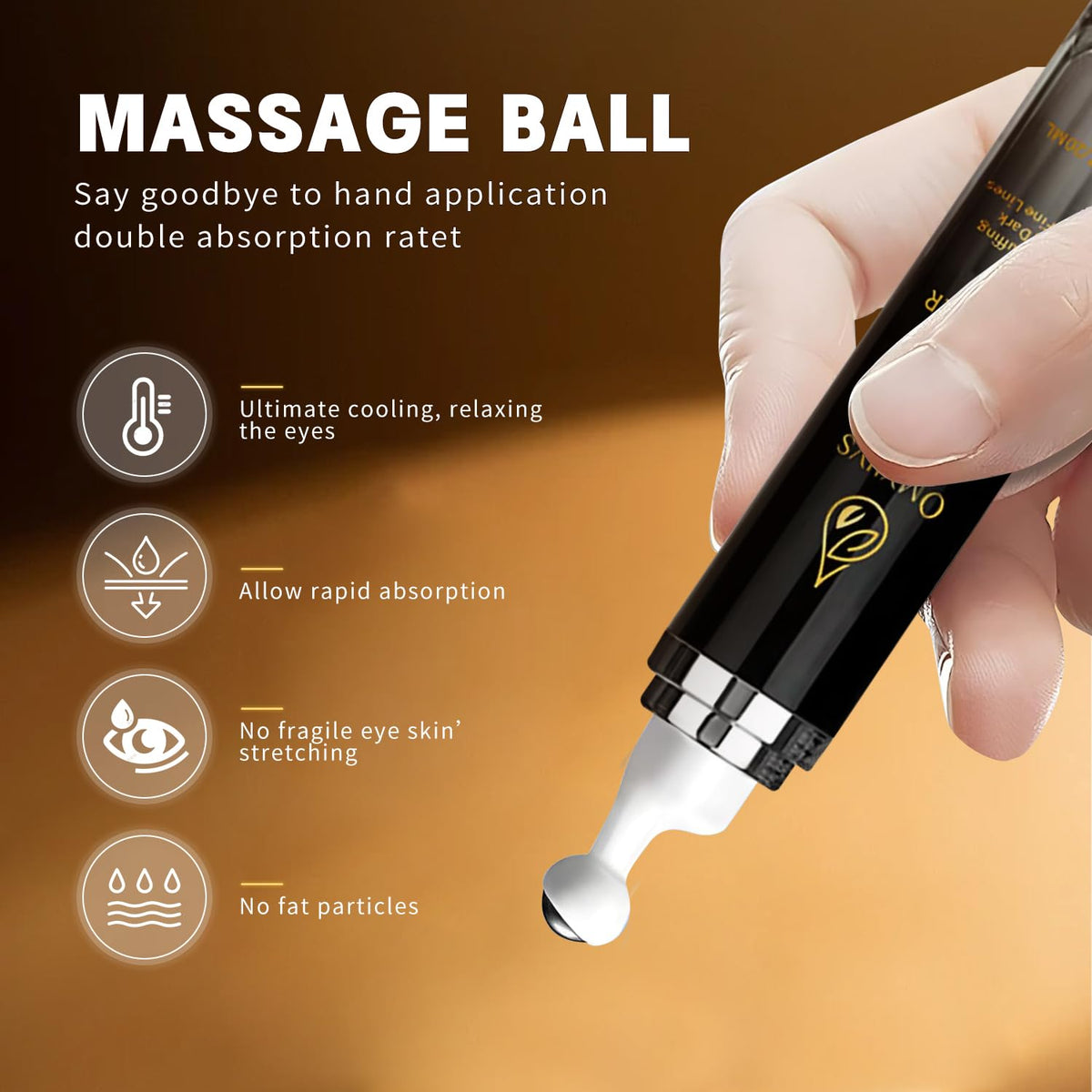 Caffeine Eye Roller Serum – 20ml Massage Ball Under Eye Care
