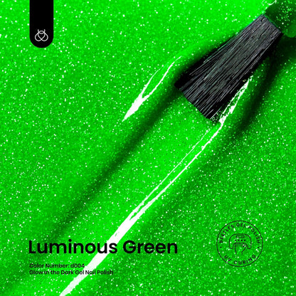 Glow in the Dark Green Gel Nail Polish