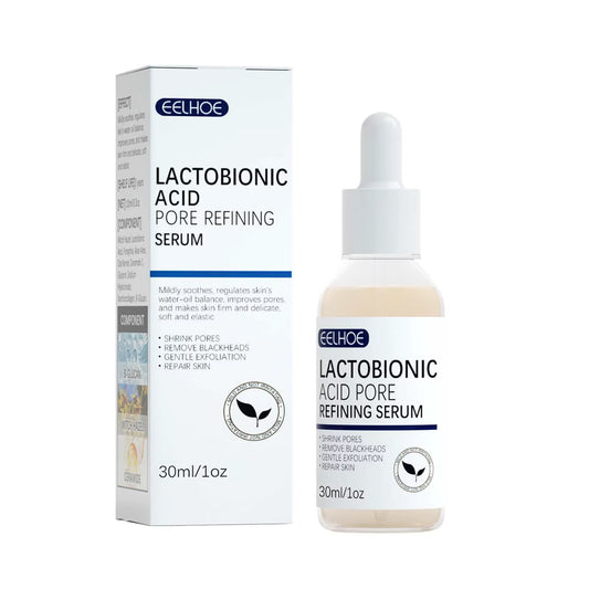 Lactobionic Acid Pore Shrink Face Serum Skin Repair Remove Blackheads Acne Skin Care Lasting Moisturizing Korean Cosmetic