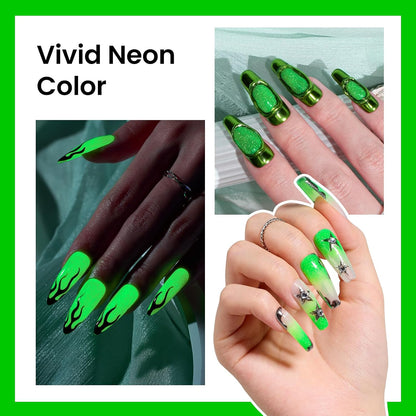 Glow in the Dark Green Gel Nail Polish