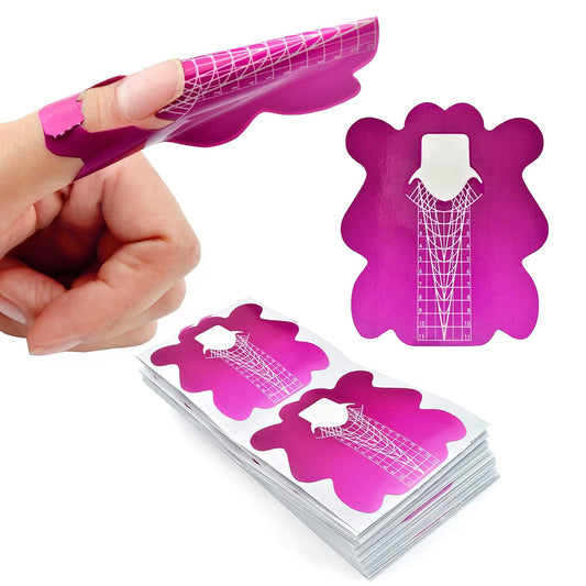 Self-Adhesive Nail Extension Forms – 200 Pcs, for Builder Gel and Acrylic