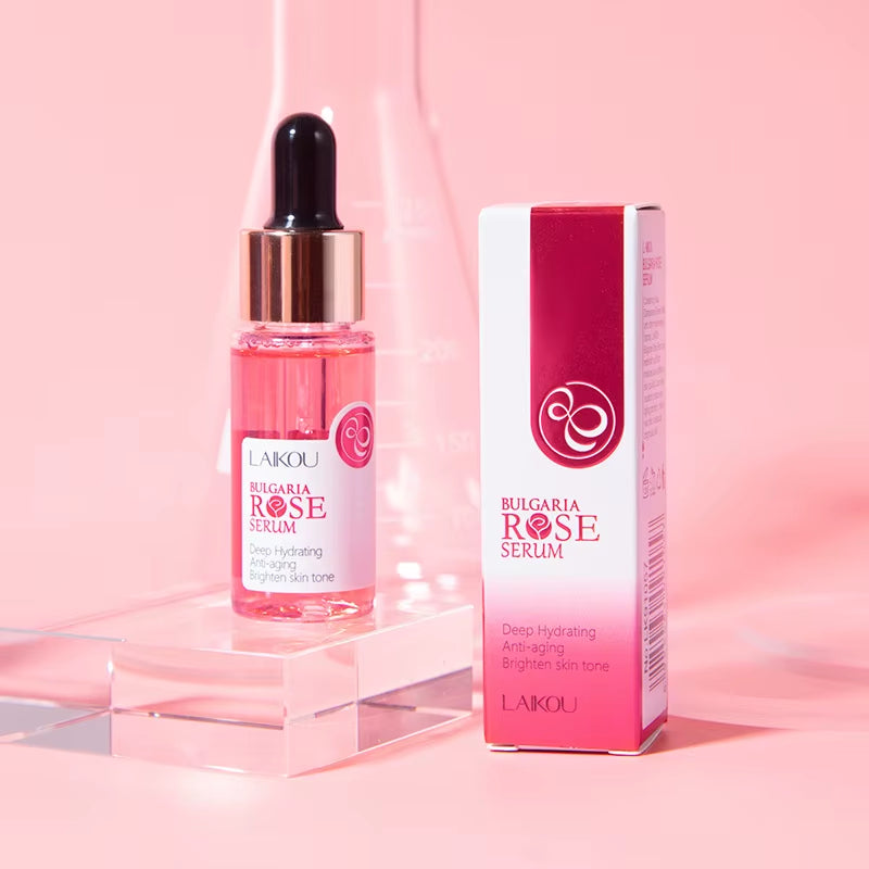 Bulgaria Rose Face Serum Deep Moisturizing Hydrating Essences Skin Tone Shrink Pores Skin Care