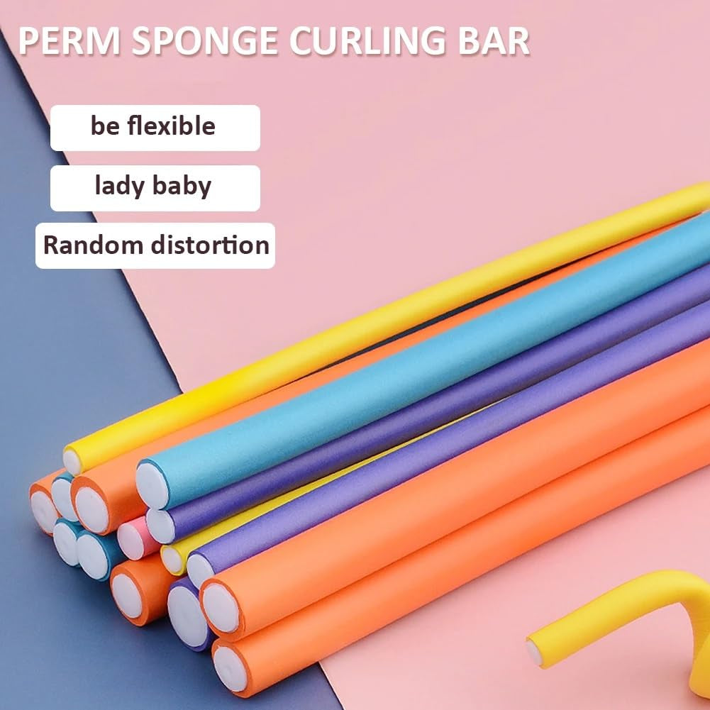 Heatless Flexible Foam Hair Curlers – 42 Pack Twist Curling Rods