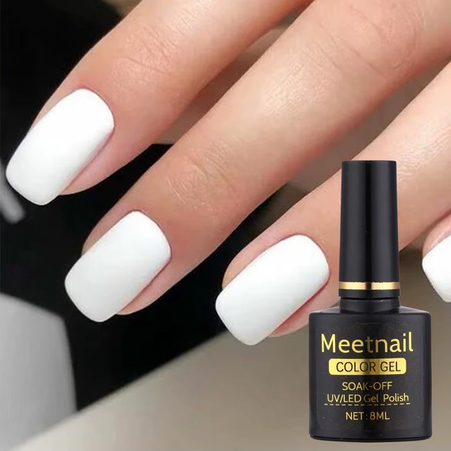 Black & White Gel Nail Polish Set – 2 x 8ml