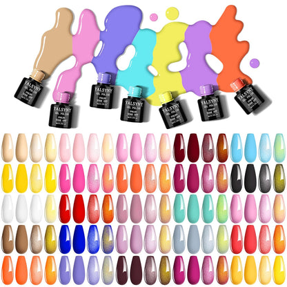 25-Color Gel Nail Polish Starter Kit with UV Nail Lamp – Soak-Off Gel Manicure Set