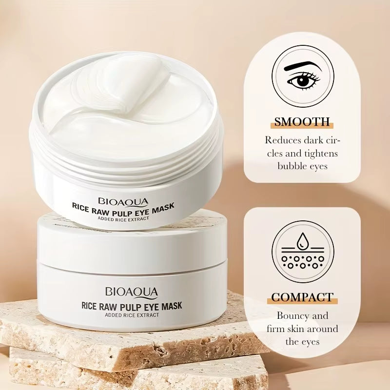 Rice Milk Under-Eye Patches – Moisturizing Hydrogel Eye Mask Jar