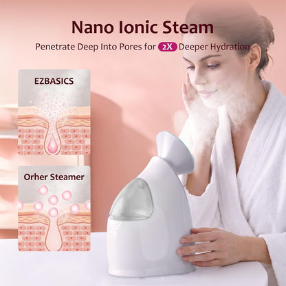 Hot Mist Facial Steamer for Home Spa Use
