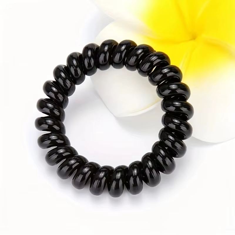 Spiral Coil Hair Ties, 5 Pack