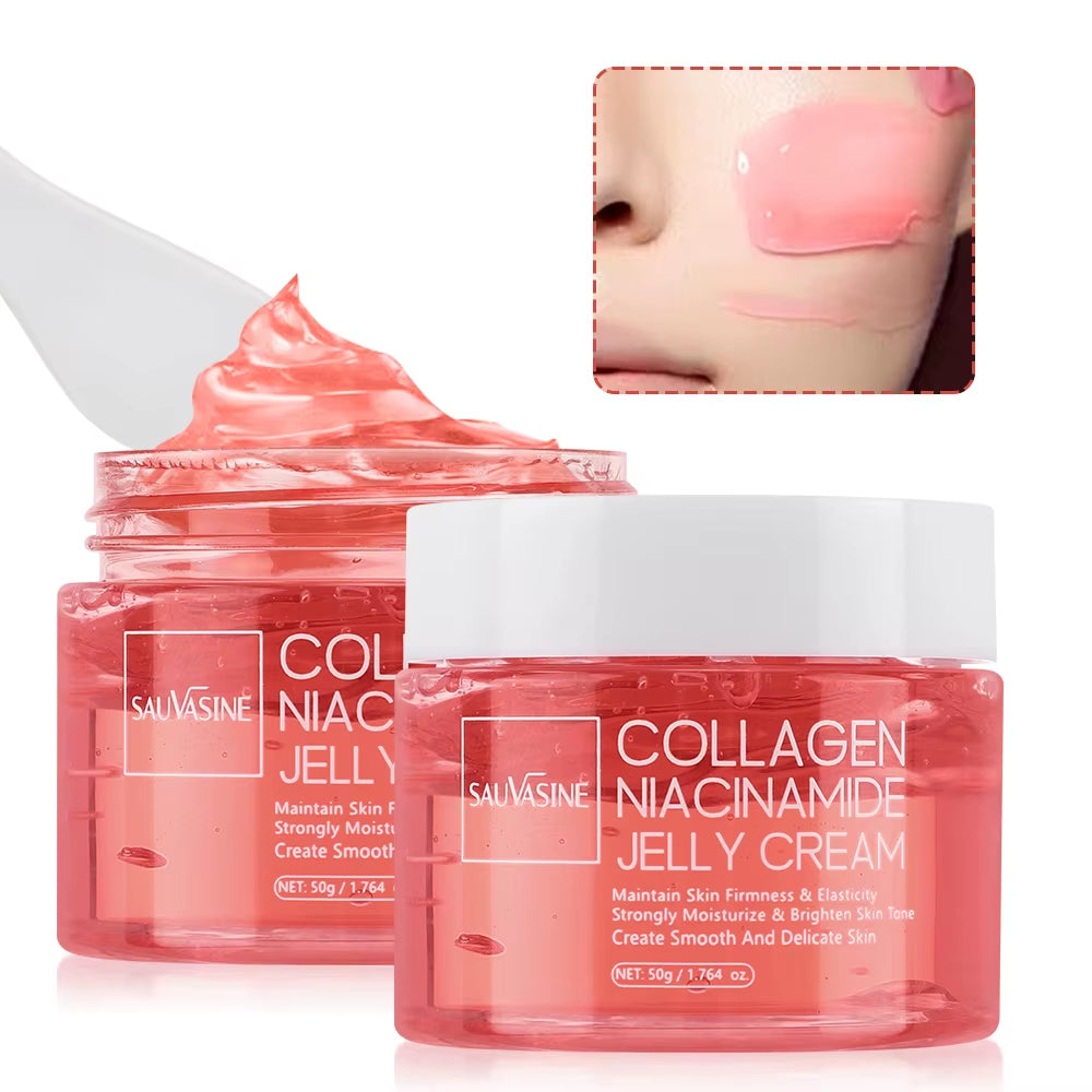 Collagen Jelly Face Cream – Hydrating Gel Moisturizer Jar
