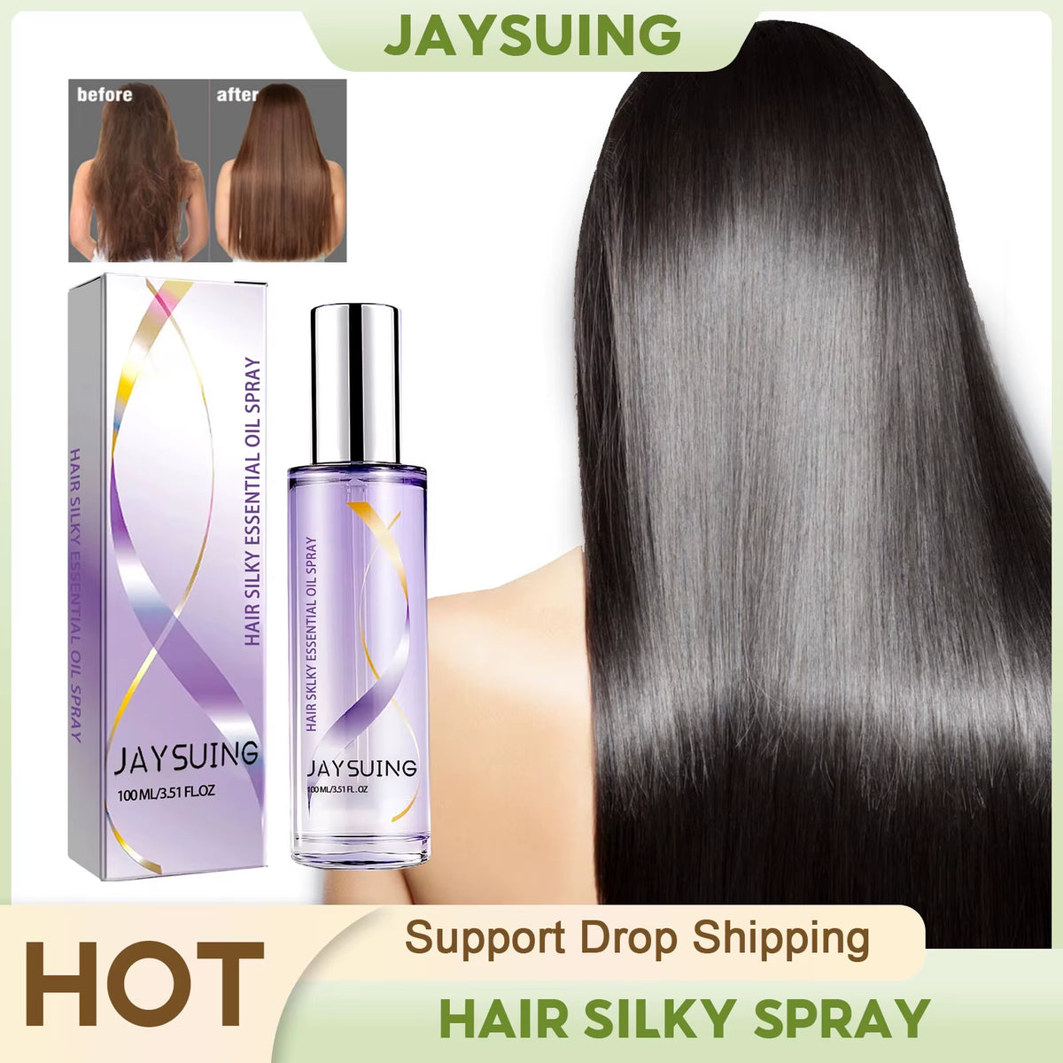 Silky Hair Essence Oil Spray