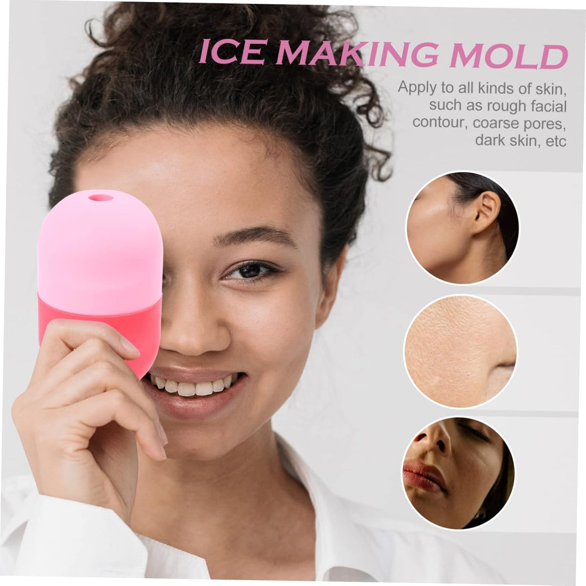 Silicone Ice Face Roller – Manual Facial Massage Tool