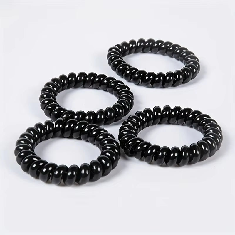 Spiral Coil Hair Ties, 5 Pack