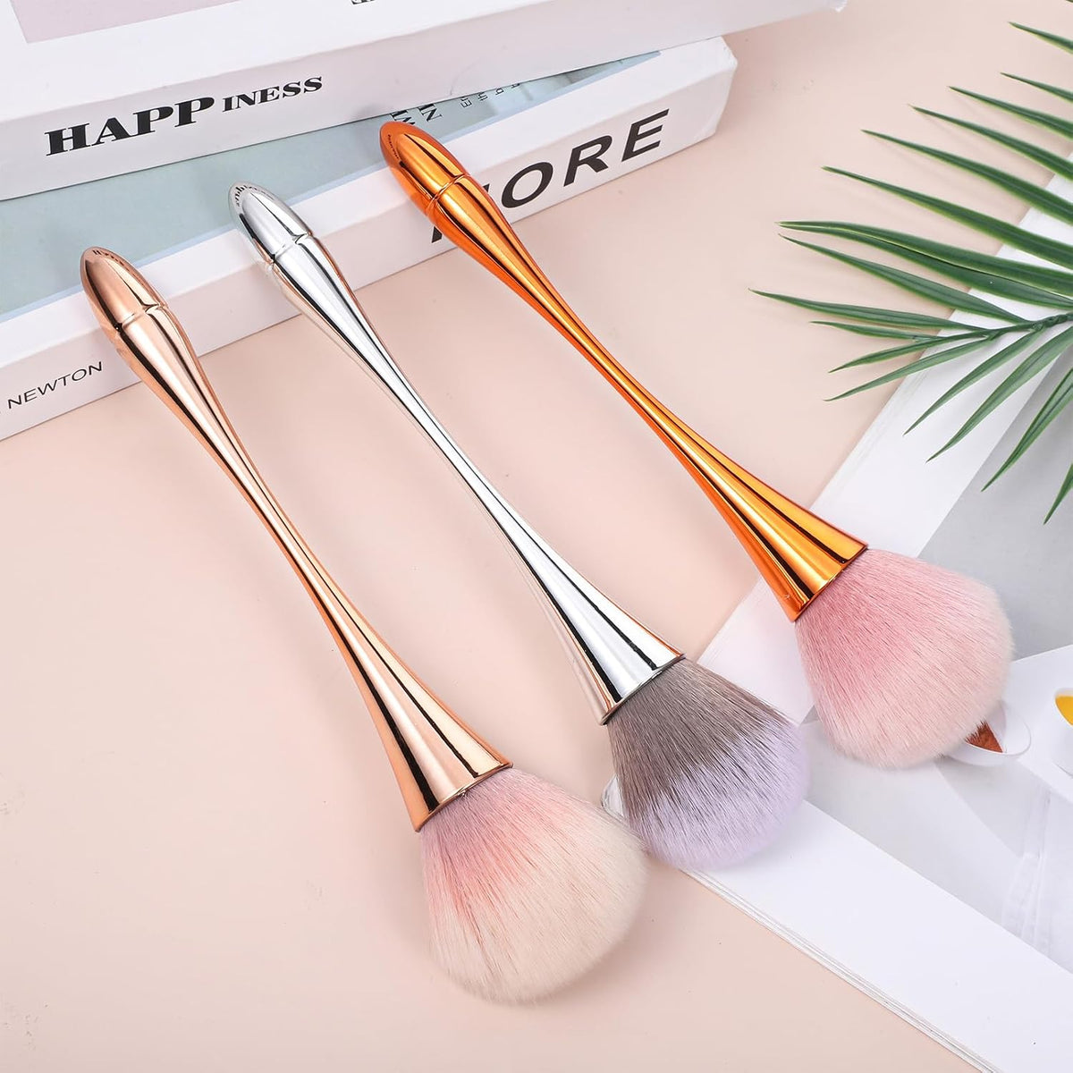 Nail Dust Brush Set – 3 Pcs, Soft Bristles for Manicure Clean-Up