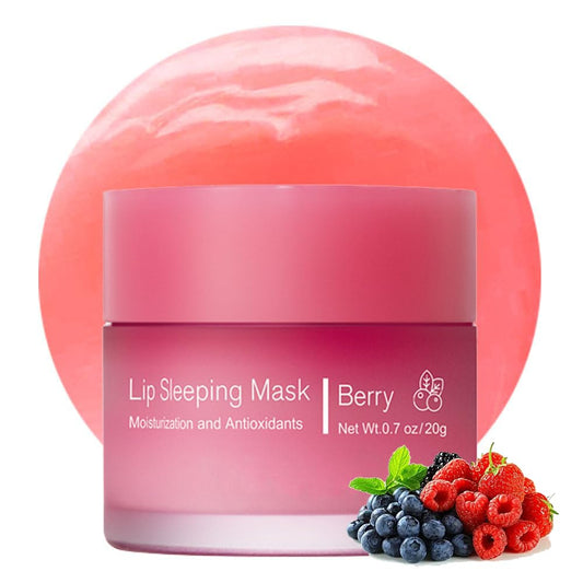 Hydrating Overnight Lip Sleeping Mask – Berry Lip Care Mask Jar