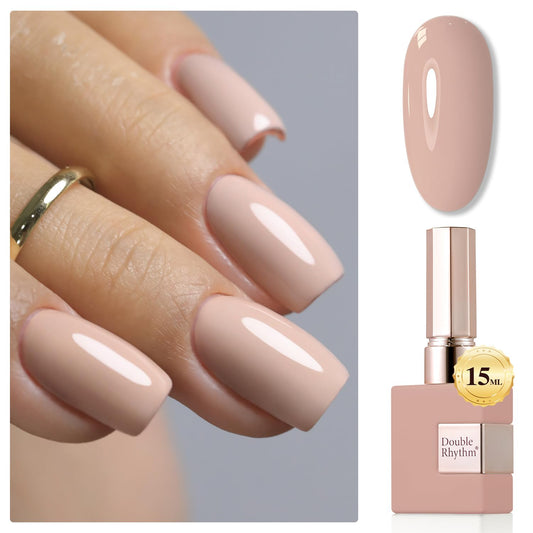Skin Tone Nude Sheer Gel Nail Polish – Soak-Off UV/LED Gel Color, 15 ml
