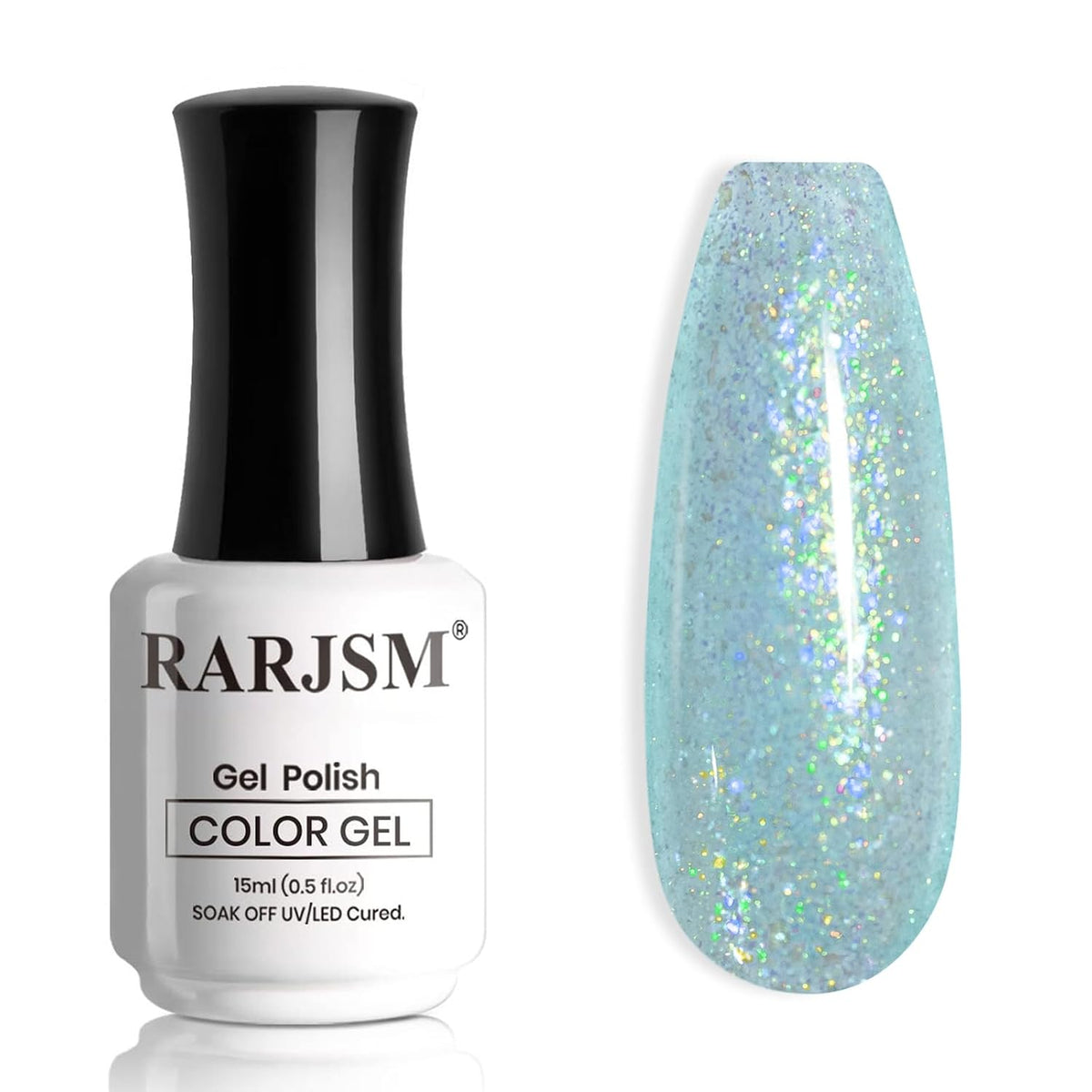 Mermaid Blue-Green Glitter Gel Nail Polish – 15ml