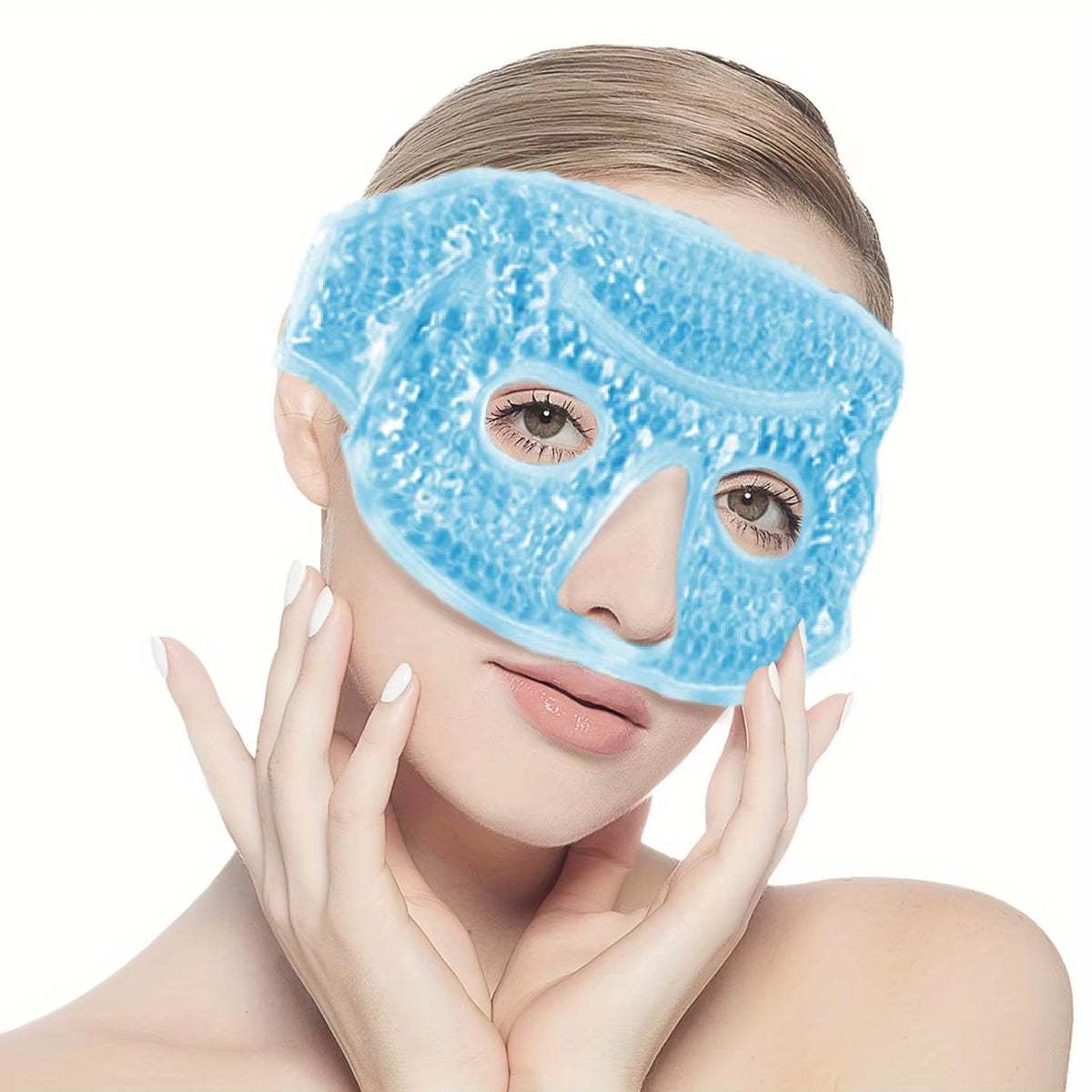 Visible Reusable Cooling Eye Mask with Gel Beads Cold Eye Compress for Puffy Eyes Stress Relief Dry Eyes SPA Skin Care Tools