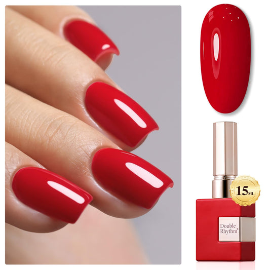 Sheer Red Gel Nail Polish – Soak-Off UV/LED Gel Color, 15 ml