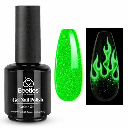 Glow in the Dark Green Gel Nail Polish