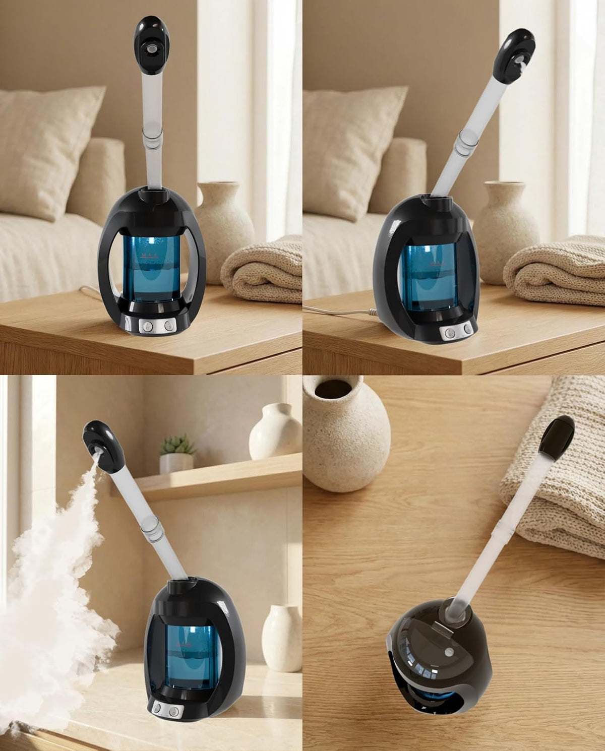 Professional Nano Ionic Facial Steamer – Warm Mist Spa Face Steamer