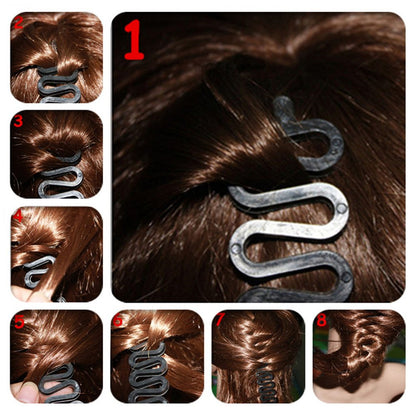 Hair Braiding Roller Set – 3 Pcs Twist Styling Tool with Hook and Bun Maker