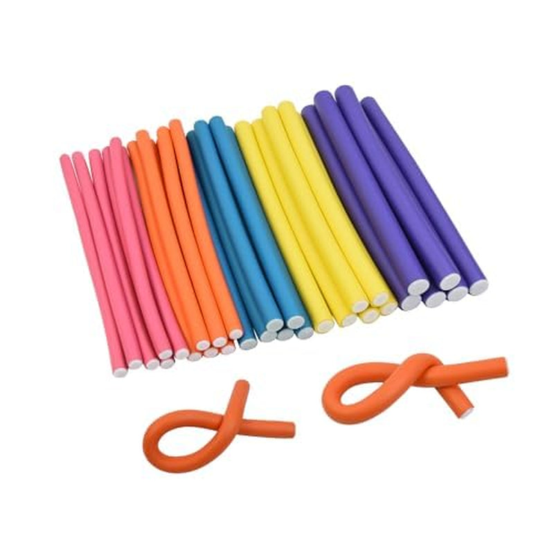 Flexible Foam Hair Curling Rods – 30 Pcs Heatless Bendable Rollers