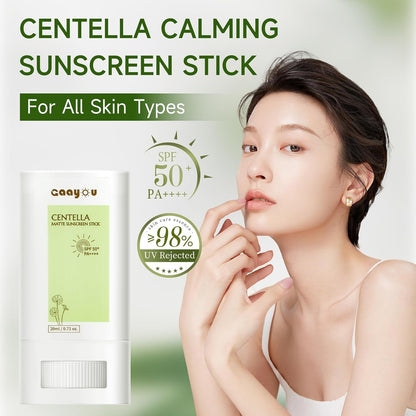 Matte Centella Sun Care Stick for Face and Body – 20ml Portable Stick